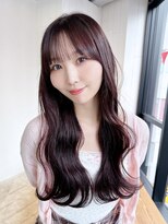 アイティーバイアルバム 松戸店(IT by ALBUM)&nbsp;オリーブカラー秋色透明感カラーウルフレイヤーロング_ba534331