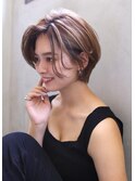 【marfe】大人ショート＿耳かけボブ＿前髪なしショート