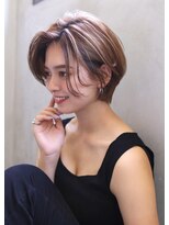 マルフェ 天王寺(marfe)&nbsp;【marfe】大人ショート＿耳かけボブ＿前髪なしショート