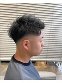 フェード×ナチュラルパーマ＠30代40代50代60代