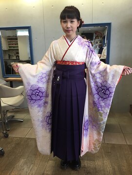 シバヘアー(shiba hair) 袴　着付け