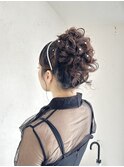 ふわふわアップスタイル／20代／ヘアセット