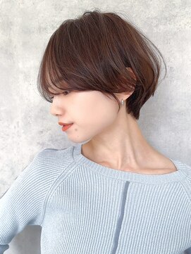 ラフィスヘアー シャルム 渋谷店(La fith hair charme) 【La fith】丸みショート×美シルエット×ヘーゼルブラウン