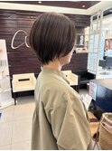 白髪ぼかし/ショートボブ/グレージュ/30代40代50代