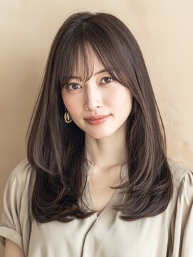 エダ 鎌倉(edA.) 小顔ロング#髪質改善#白髪ぼかし#鎌倉#40代#グレージュ