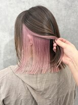 いろあそび 八王子&nbsp;【インナーカラー】ホワイトピンク×ブラウン