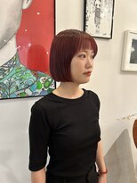 ルッツ(Lutz. hair design)&nbsp;25.8.17ピンクボブ[犬山良慈]