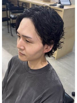 ニコフクオカヘアーメイク(NIKO Fukuoka Hair Make) 「NIKO」メンズミディアムパーマ 福岡天神