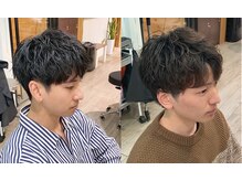 アソビ 元町店の雰囲気（シルエットが綺麗な、セットしやすいパーマスタイルがオススメ）