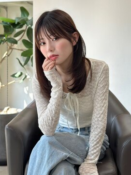 オムニス 表参道(Omnis) 美髪レイヤーカット顔周りレイヤーミディアムレイヤー髪質改善