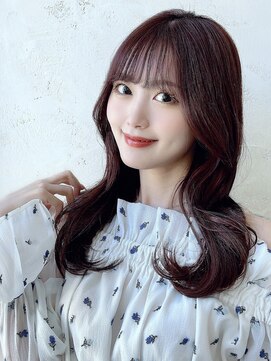 エインアンリー 明治神宮前(AIN.ANLY.) 透明感カラーレイヤーカット前髪カット小顔カット顔周りカット