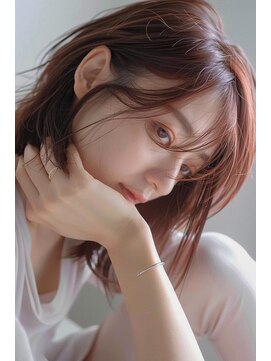 【ZEAL天神】シースルーバング＋チェリーブラウン★New Open