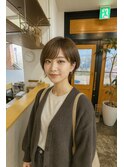 まわりと差がつく大人ショート×ラテベージュ