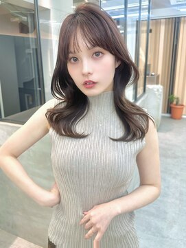 ロンドシエル 横浜(Lond ciel) オリーブグレー/レイヤーカット/黒髪/マロンベージュ/横浜