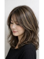 アルファ 深井店(ALPHA)&nbsp;ベージュハイライト×ブラウン