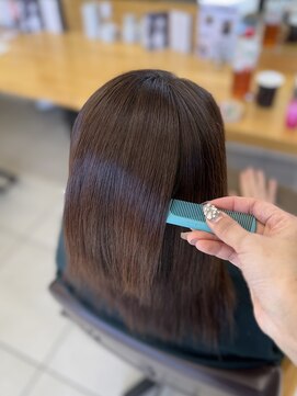 ラウル(Laulu) イメチェン/ピンクベージュ/アンブレラカラー/前髪/佐倉