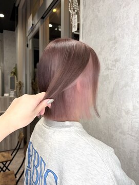 デミヘアー(Demi hair) ピンクベージュ×ピンクブラウン