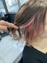 ヘアーデザイン ジェルム(Hair Design germe)&nbsp;インナーピンク×ボブ #しのだスペシャル