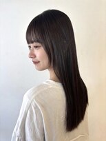 ヘアースタジオ ゼン カロン(Hair studio Zen kalon) 髪質改善/ダークブラウン/セミロングレイヤー/20代30代40代