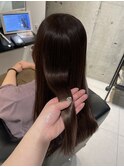 ブリーチなし暖色カラー
