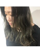 テラスヘア 新潟駅南(TERRACE hair)&nbsp;カーキグレージュー×束感ウェーブ