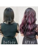 ブラック×パープル#シールエクステ#セミウェットウェーブ#札幌