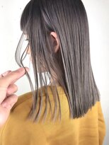 ヌード(nude)&nbsp;【nude仲井】大人かわいい切りっぱなしミディアム/グレージュ