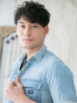 メンズヘア ビーセカンド 草加店(MENS HAIR B-2) ニュアンスパーマのルーズツーブロックショートM