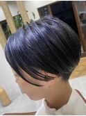 ハンサムショート艶髪暗髪カラー【jbhair稲毛　松井久爾子】