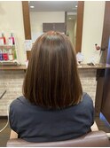育てるハイライト×大人ボブ