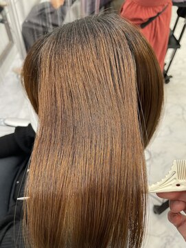 エスカーラ 表参道(THE ESCALA) @aidaman321/セクションカラー/ペールベージュ/外ハネボブ/