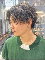 アップ(A+hair) センターパート波巻きスパイラルツイストスパイラルウルフパーマ
