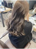 ブリーチなし透明感カラー ミルクティーグレージュ