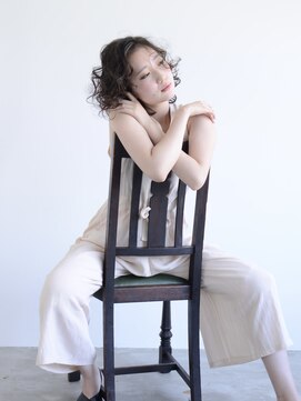 ロアーヘアー フォルド 小倉店(RAWR hair FOLD) 【RAWR】カーリーパーマ_大人ボブ_ウエットスタイル