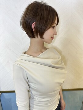 ロンド ストラーダ 心斎橋(Lond strada) ショート×ハイライト白髪ぼかし×シルキーベージュ[心斎橋]