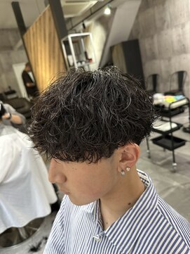 ビカムメンズヘアー 栄店(become men's hair) 波巻きスパイラルパーマ刈り上げマッシュ名古屋栄メンズカット