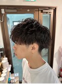 波巻きパーマ