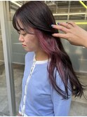 【梅田】ピンクインナーカラー