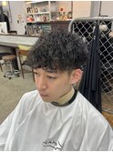 波巻きパーマ波巻きスパイラルパーマメンズカットパーマ