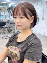 グラフ 日本橋(GRAFF) イヤリングカラーボブインナーカラーぱつっとボブ20代30代