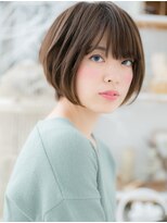 モッズヘア 越谷(mod's hair) 斜めバング黒髪くすみカラー小顔前下がりボブc5越谷20代30代40代