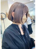 【soso 伊勢田】ミニボブ×ベージュ【横浜/ブリーチ】