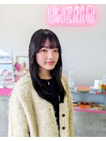 アンゼロ(UNZELO)&nbsp;高校生カット：顔周りレイヤースタイル