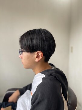 ソイクフ 四条大宮店(SOY-KUFU) 【soy-kufu】MEN'S HAIRアッシュブラックマッシュパーマ