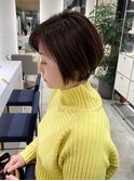大人くびれショート/白髪ぼかしハイライト/髪質改善30代40代50代