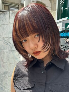 ノイ(noi) 顔周りレイヤーカットくびれヘアミルクティーベージュカラー