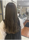 透明感カラー 赤み消しカラー ブリーチなしカラー