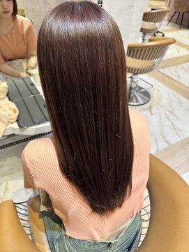 ロンドローズ 名古屋(Lond damaskRose) ブリーチ 学割 オリーブベージュ レイヤーカット リタッチ 863