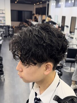 メンズサロンドットリアン(dot. lien) 無造作スパイラルパーマ刈り上げマッシュメンズパーマ