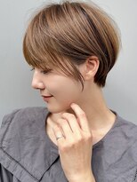 ショートボブ髪型30代40代50代前髪あり前髪なし面長丸顔【倉田】